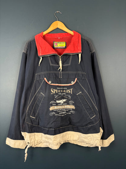 Vintage 90s Scotch & Soda Contrast Stitch Cotton Anorak Jacket (S)