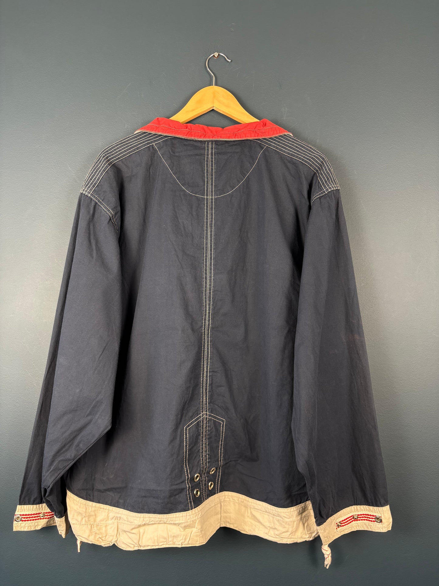 Vintage 90s Scotch & Soda Contrast Stitch Cotton Anorak Jacket (S)