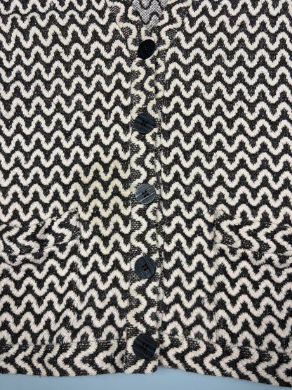 Vintage Missoni Italian Made Chevron Knit Cardigan (women's M)