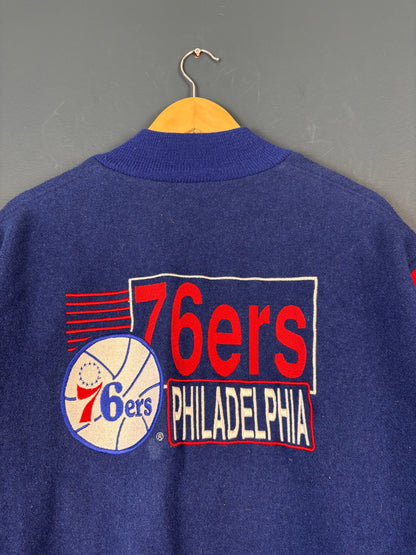 Vintage 90s Philadelphia 76ers NBA Wool Varisty Jacket (M)