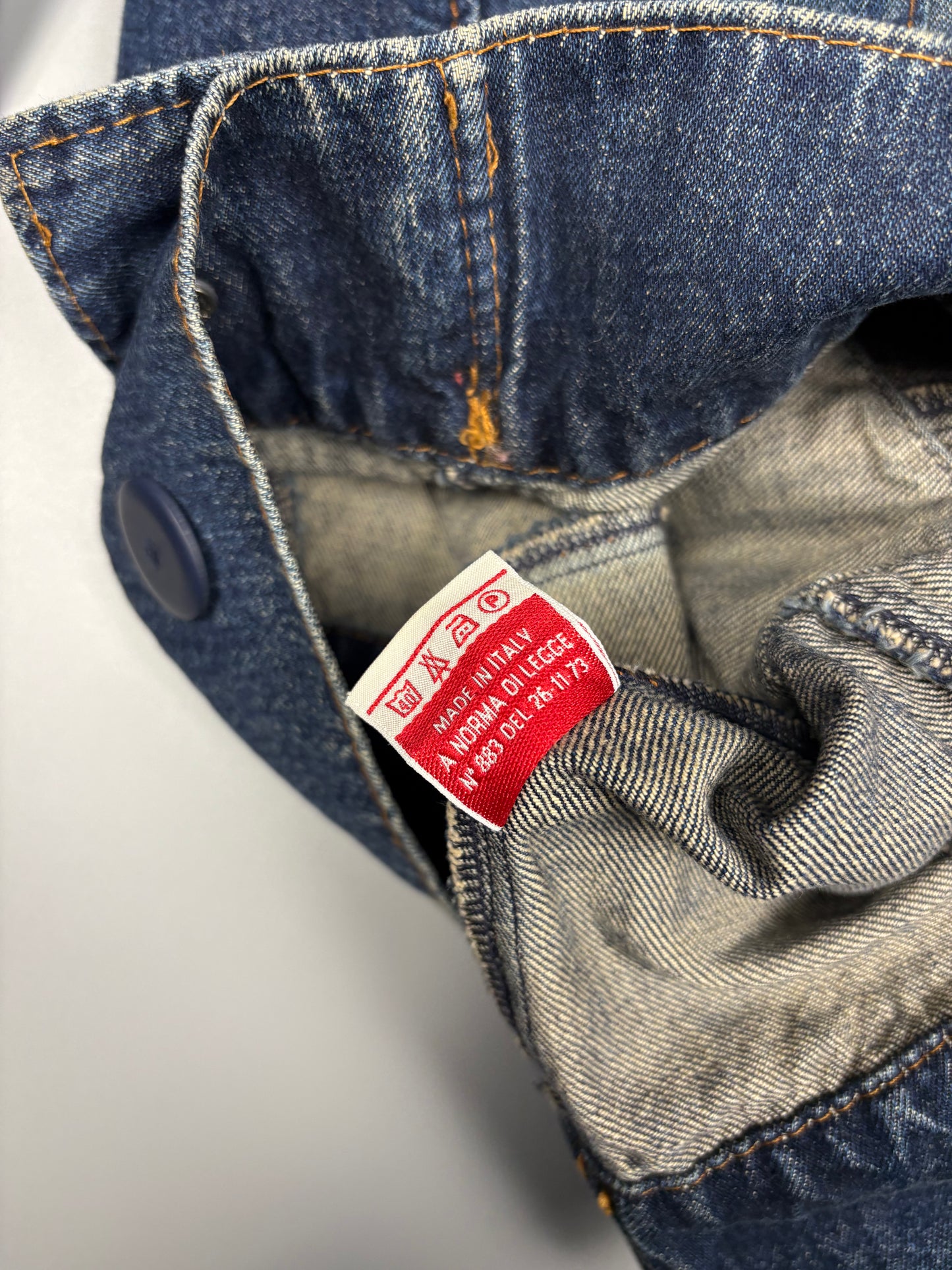 Miss Sixty 2000s Metalic Dark Denim Jacket (women's M)