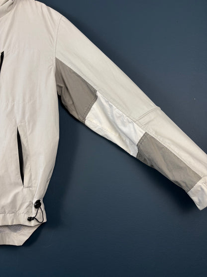 Vintage Energie Off White Two Tone Technical Rain Jacket (L)