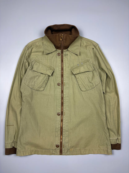 G-Star 2000s Olive Green Zip-up Harrington Jacket (L)