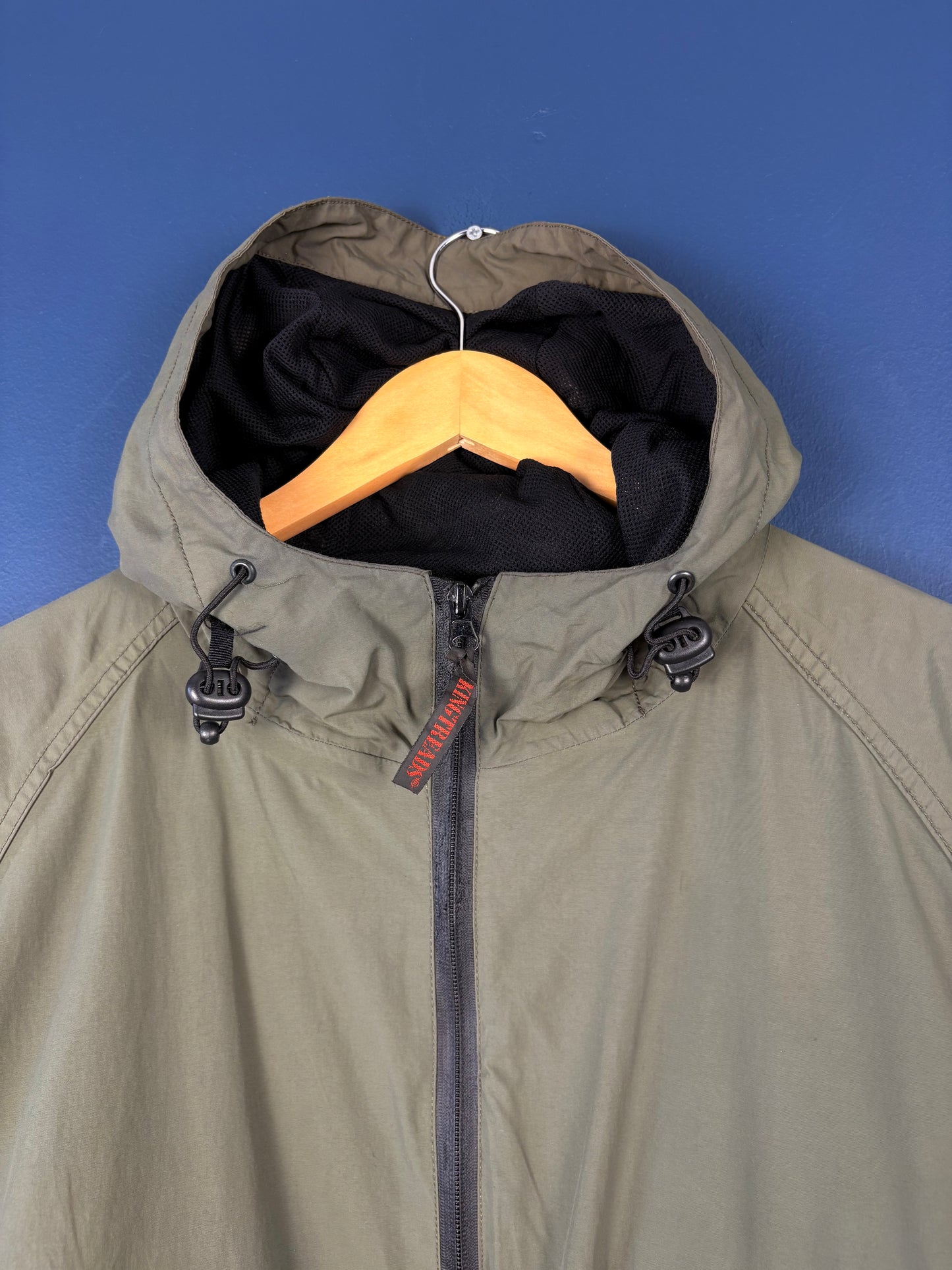 Vintage 90s Kingtreads Workwear Double Zip Green Hooded Jacket (L)