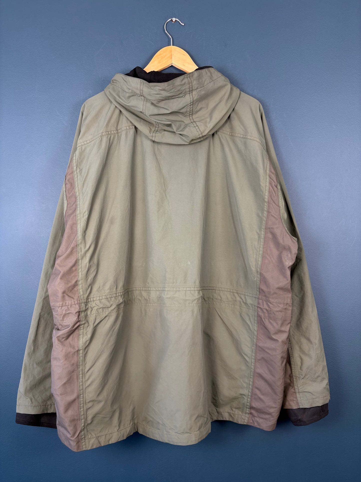 Vintage 90s Kingtreads Workwear Double Zip Green Hooded Jacket (L)