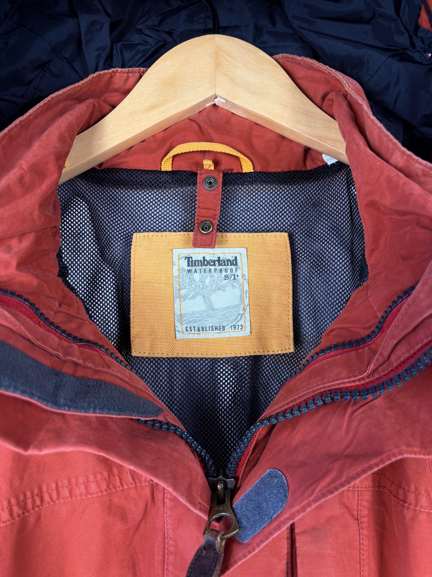 Vintage Timberland Burnt Orange Waterproof Jacket (S)