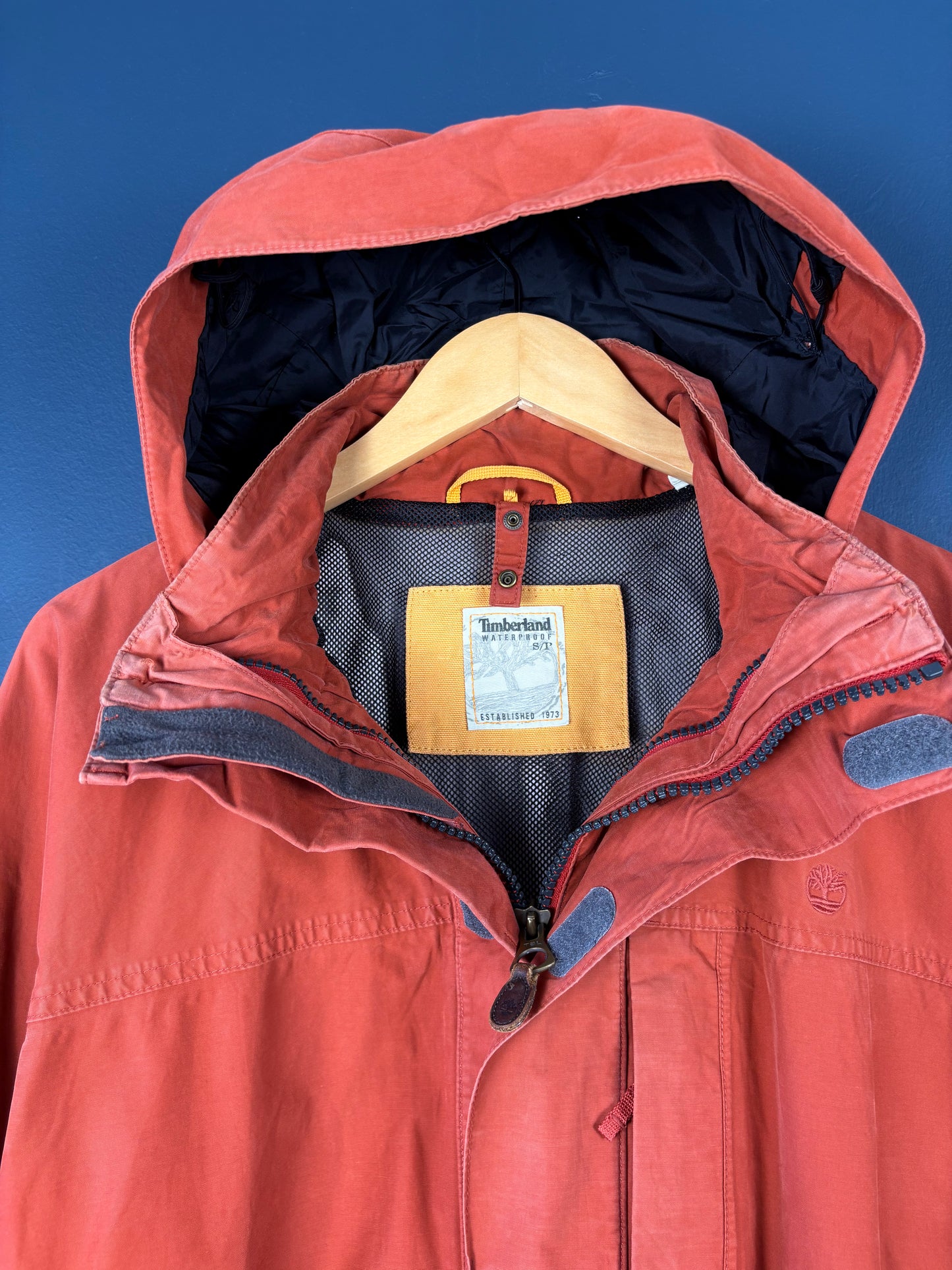 Vintage Timberland Burnt Orange Waterproof Jacket (S)