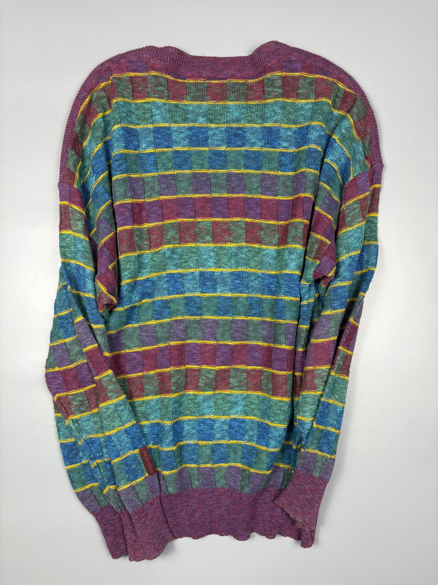 Vintage 1980s West German Multi-coloured Knit Jumper (L)