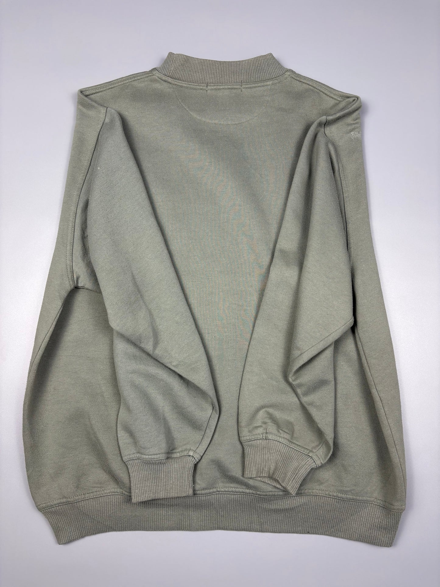 Vintage NAF NAF Embroidered Khaki Green Jumper (M)