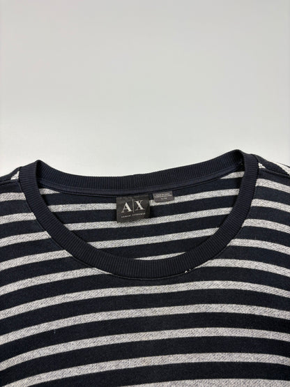 Armani Exchange Patch Stripe Navy Jumper (XL)