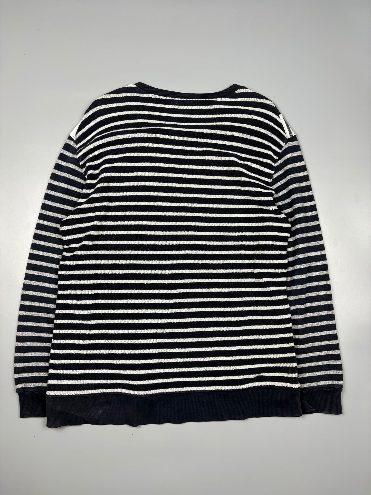 Armani Exchange Patch Stripe Navy Jumper (XL)