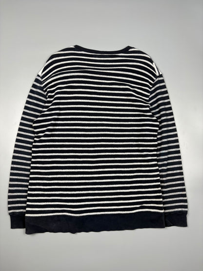 Armani Exchange Patch Stripe Navy Jumper (XL)