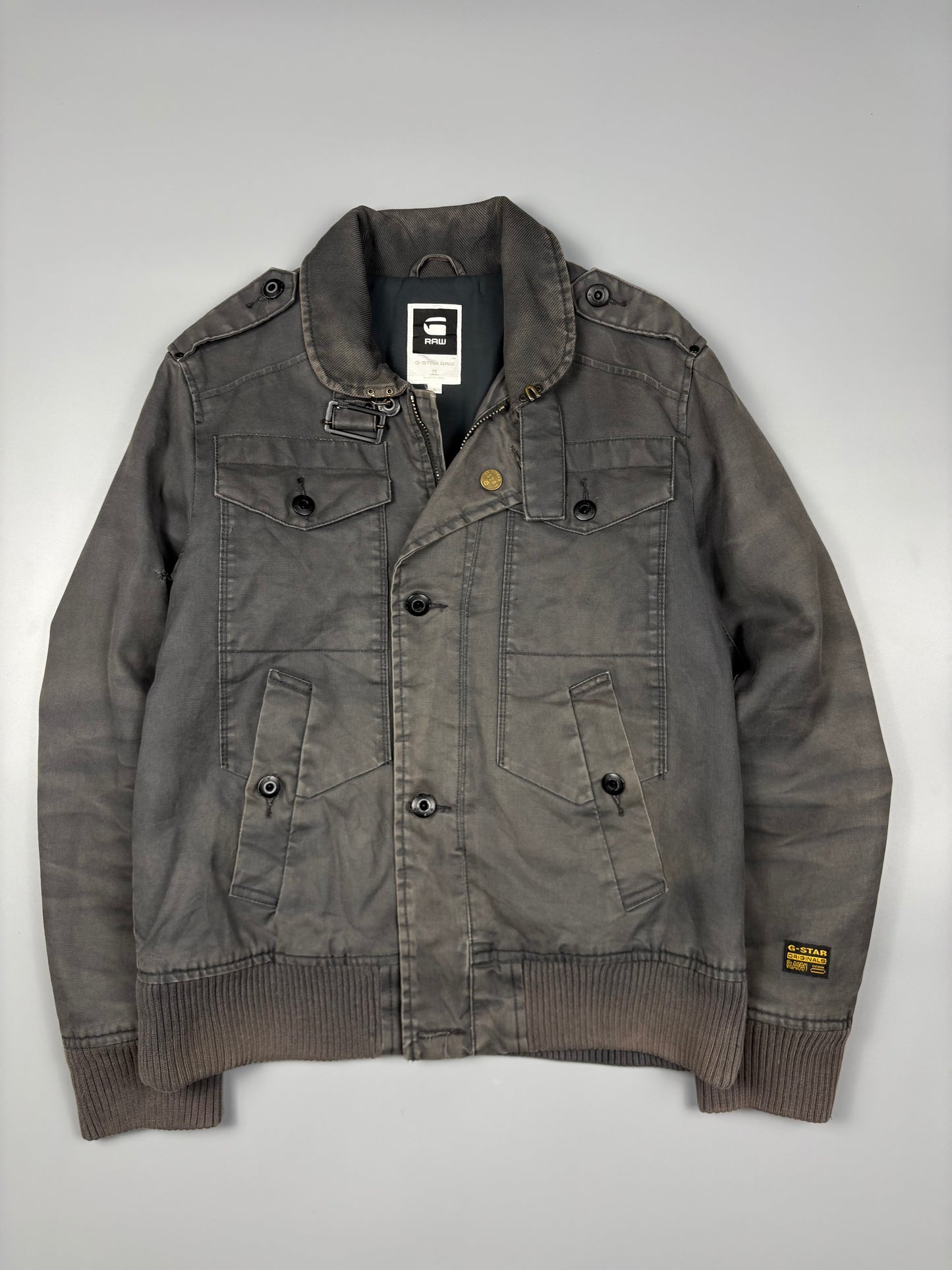 G-Star 2000s Grey Technical Workwear Utility Jacket (L)
