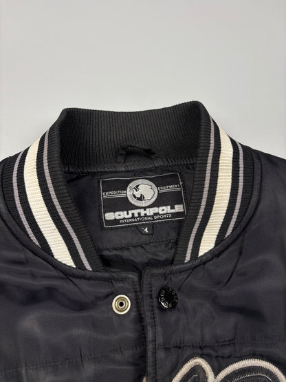 South Pole 2000s Black Quilted Bomber Jacket (M)