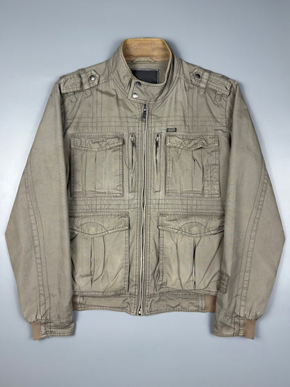 LEE Workwear 2000s Beige Canvas Utility Jacket (M)