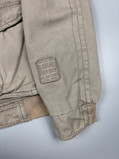 LEE Workwear 2000s Beige Canvas Utility Jacket (M)