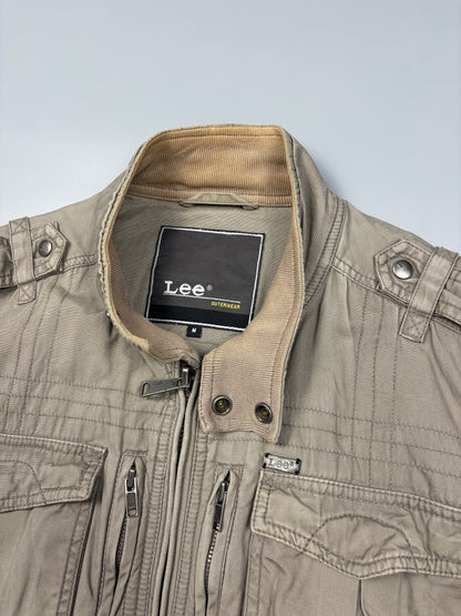 LEE Workwear 2000s Beige Canvas Utility Jacket (M)