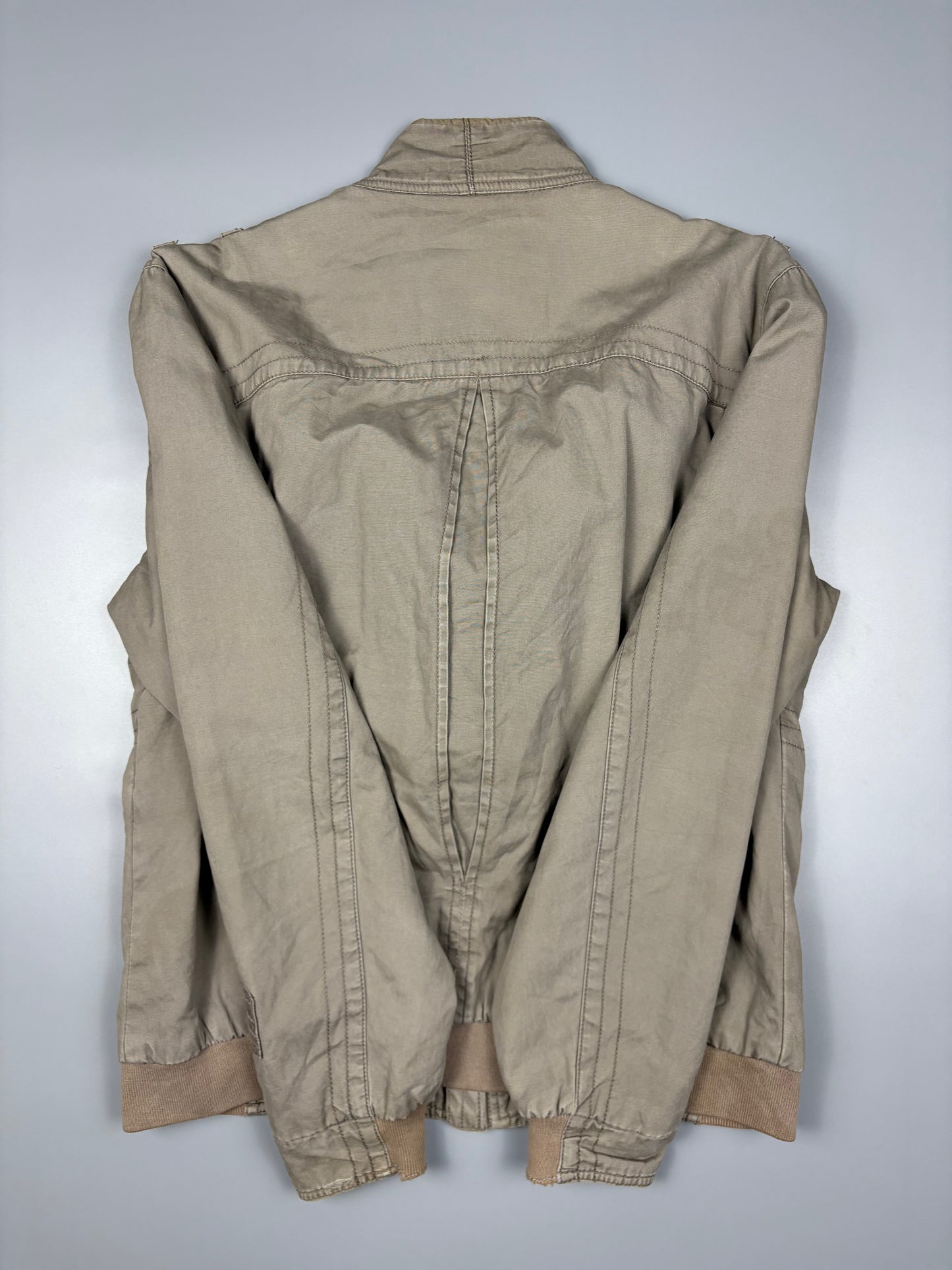 LEE Workwear 2000s Beige Canvas Utility Jacket (M)