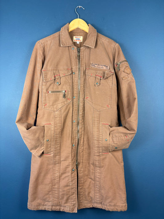 Vintage 90s Lois Jeans Bohemian Brown Work Jacket (wmns M)