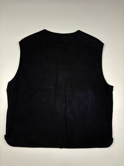 Vintage Zip Jeans & Co. Navy Technical Multi-pocket Vest (L)