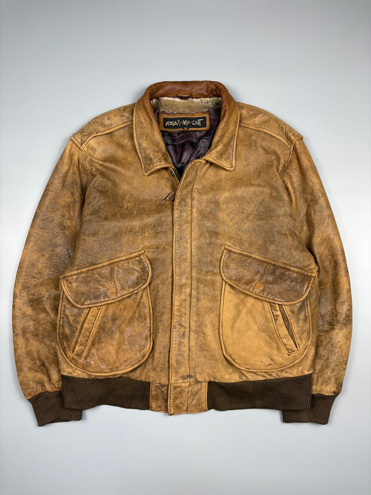 Vintage 1970s Aviation Leather A-2 Flight Jacket (M)