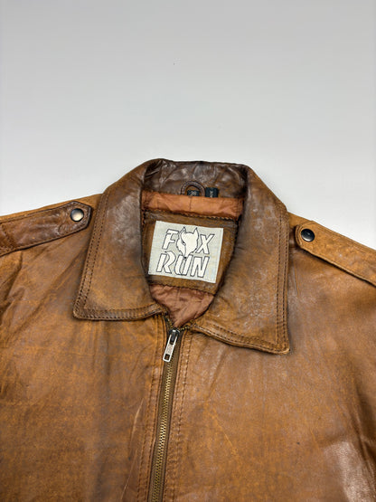 Vintage Fox Run Aviation Leather A-2 Flight Jacket (M)