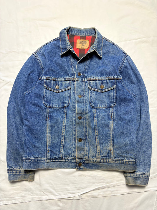 Vintage GAP Flannel Lined Denim Jacket (S)