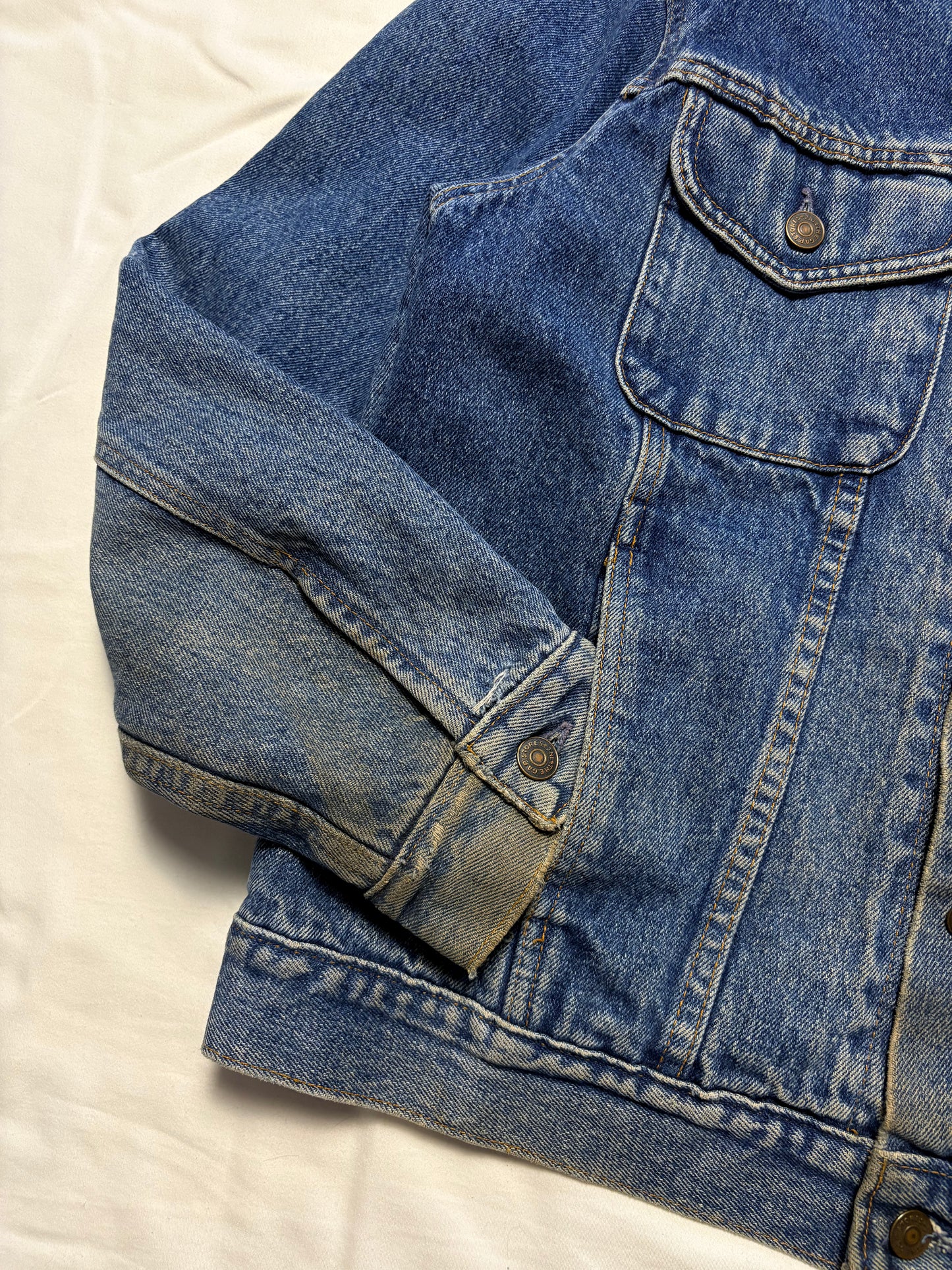 Vintage GAP Flannel Lined Denim Jacket (S)