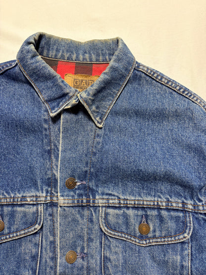 Vintage GAP Flannel Lined Denim Jacket (S)