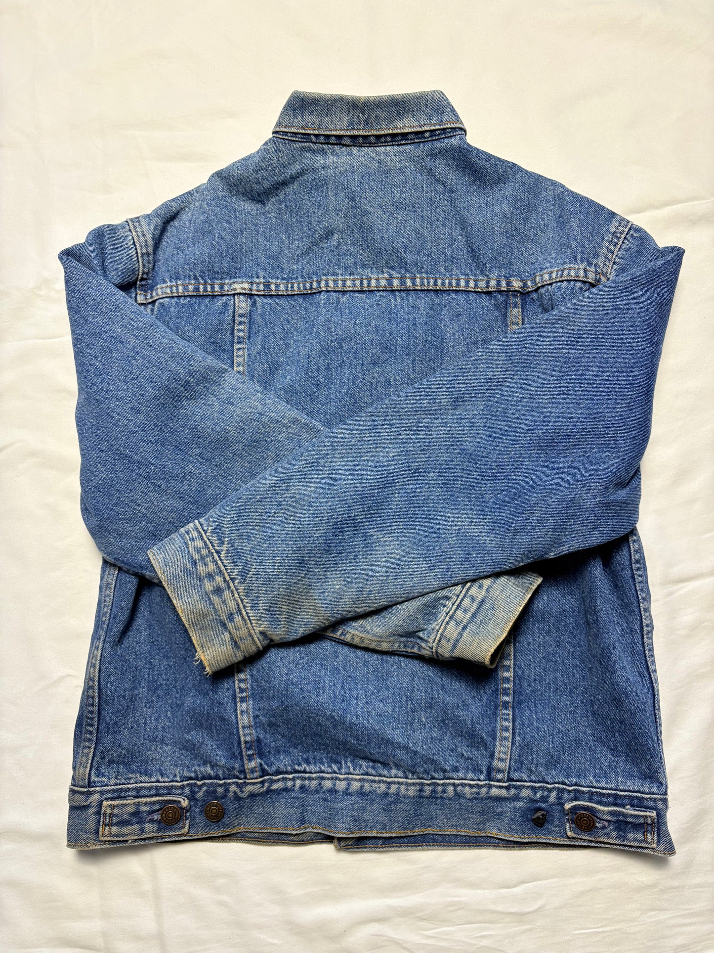 Vintage GAP Flannel Lined Denim Jacket (S)