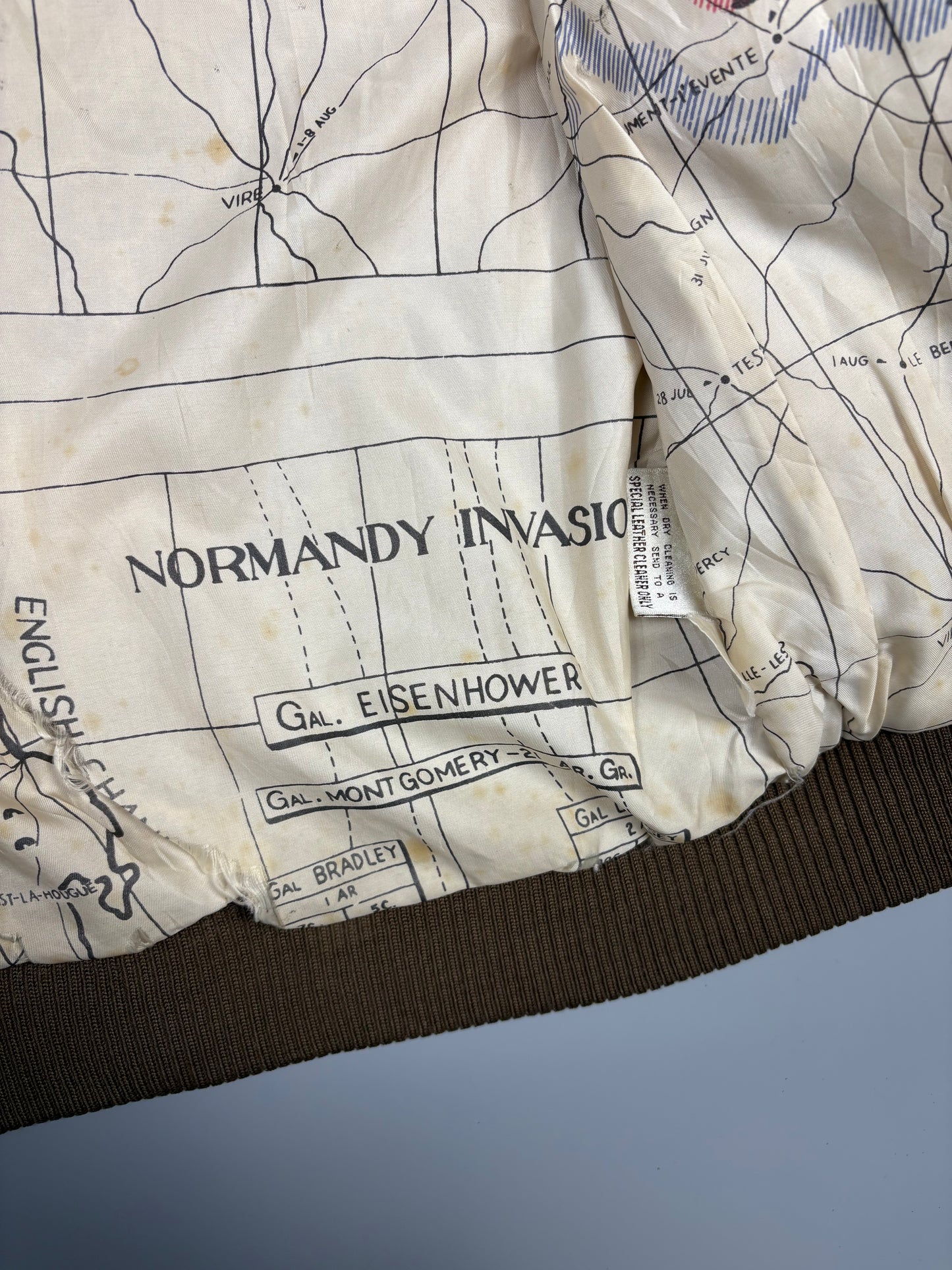 Vintage 1990s Global Identity Patched Aviation Leather Jacket (M)