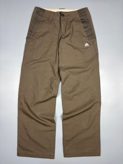 Nike ACG Military Green Loose Fit Cotton Trousers (women's 4)