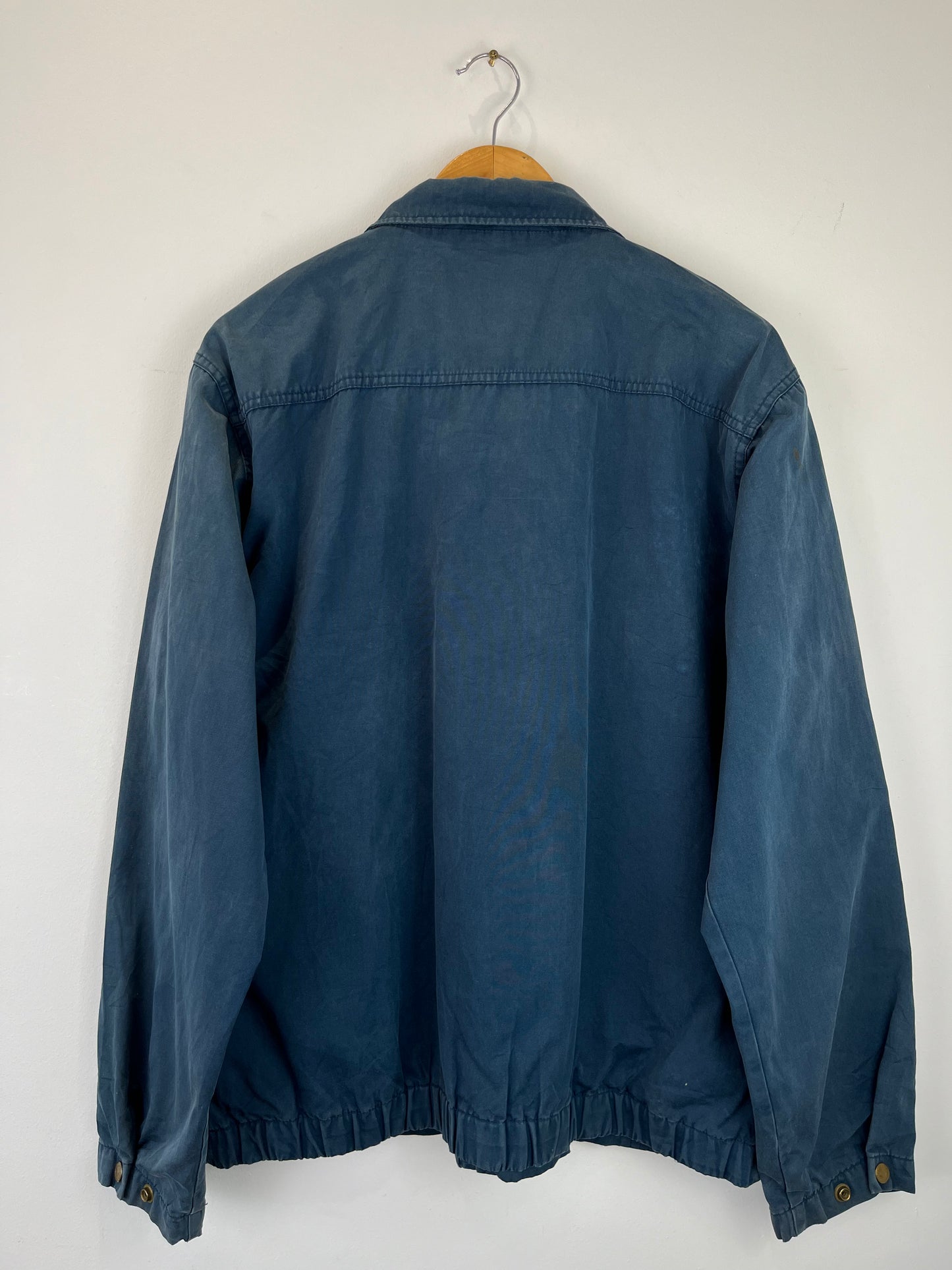 Vintage Levi's 90s Navy Blue Canvas Workwear Harrington Jacket (L)