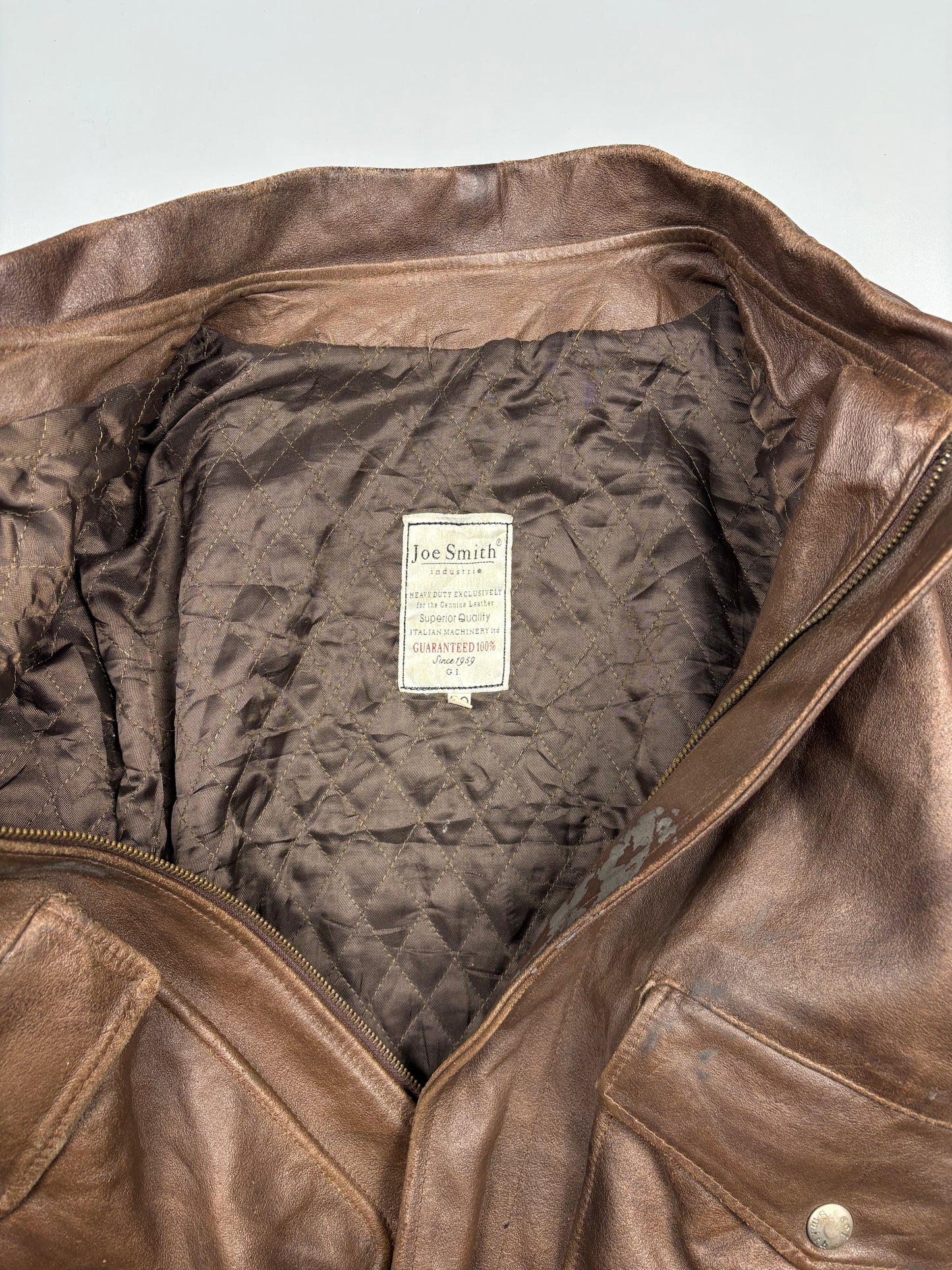 Vintage 1980s Aviation Leather A-2 Flight Jacket (M)