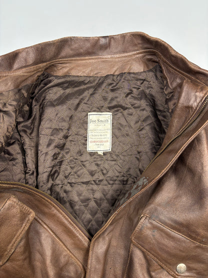 Vintage 1980s Aviation Leather A-2 Flight Jacket (M)