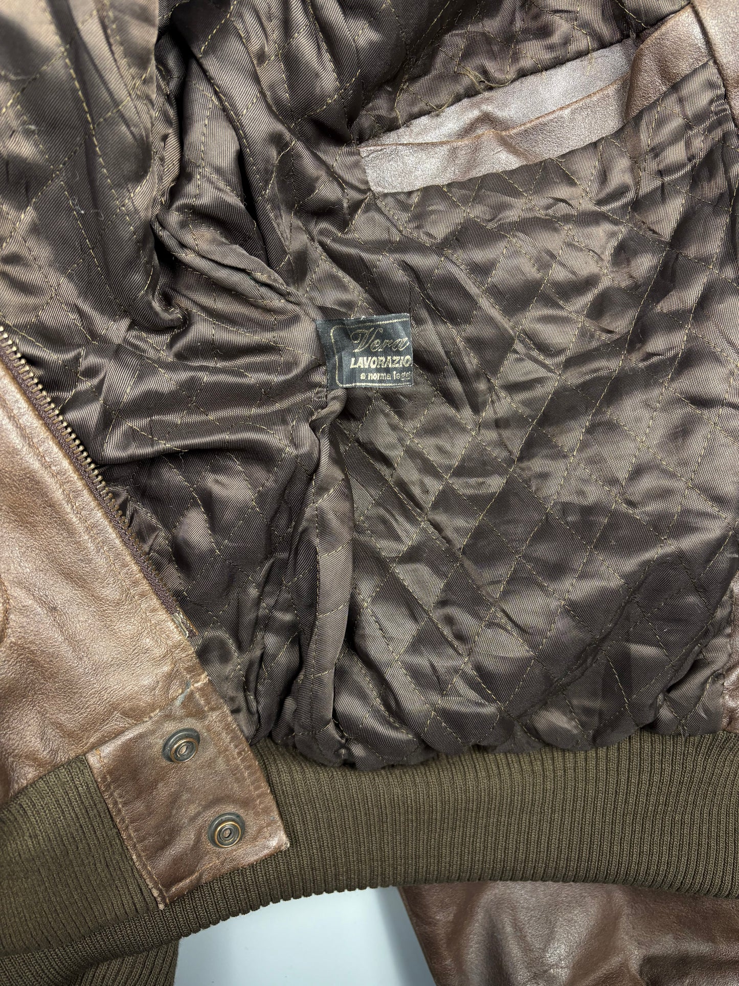 Vintage 1980s Aviation Leather A-2 Flight Jacket (M)