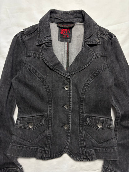 Miss Sixty 2000s Wash Grey Denim Jacket (women's L)