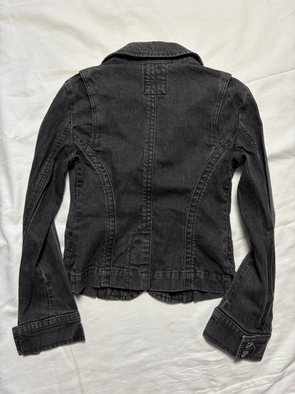 Miss Sixty 2000s Wash Grey Denim Jacket (women's L)