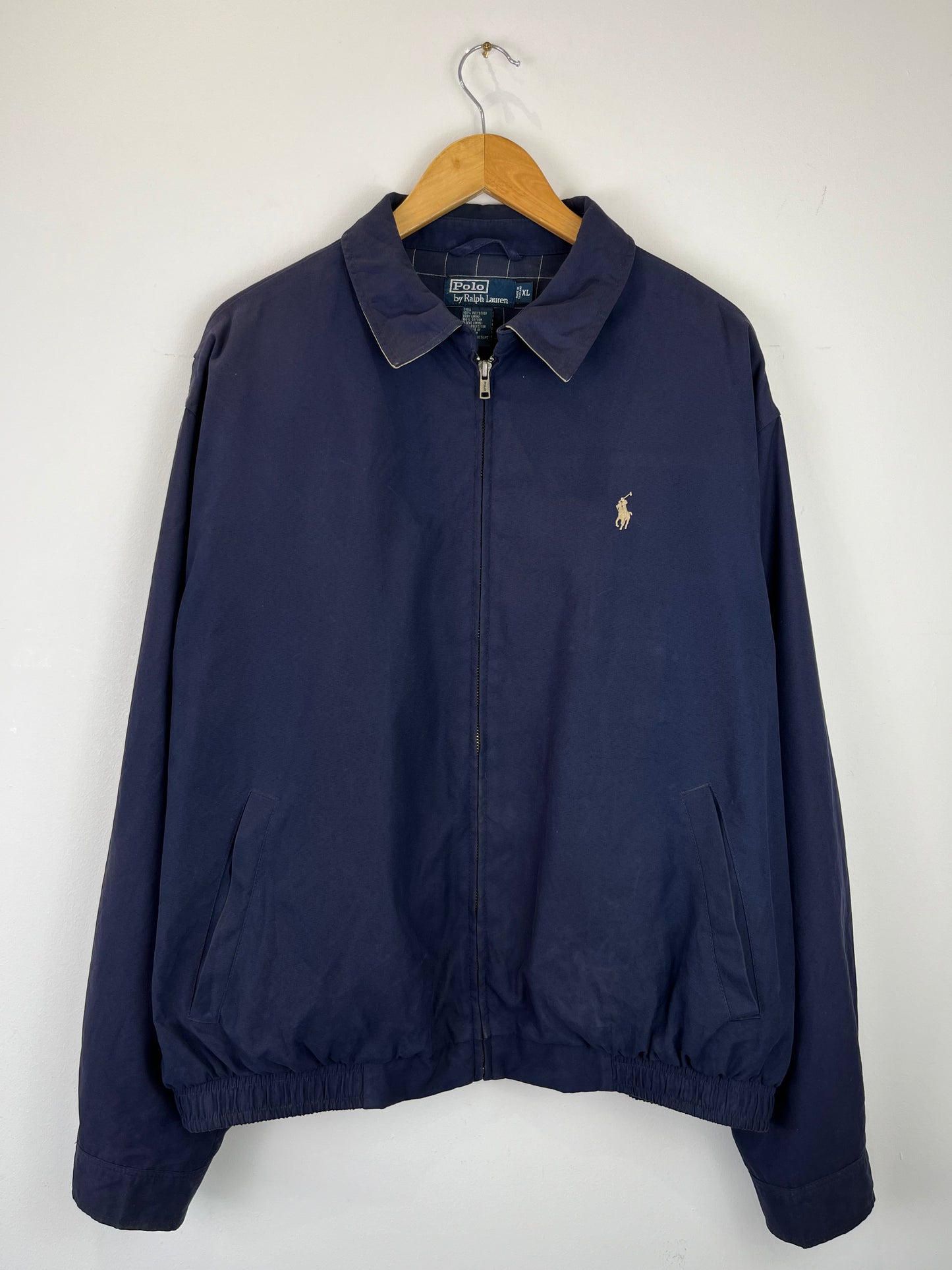 Vintage Ralph Lauren Navy Blue Harrington Jacket (XL)