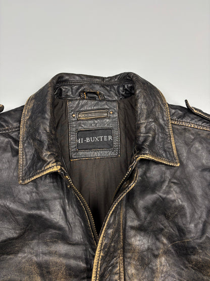 Vintage 1990s Aviation Leather A-2 Flight Jacket (L)