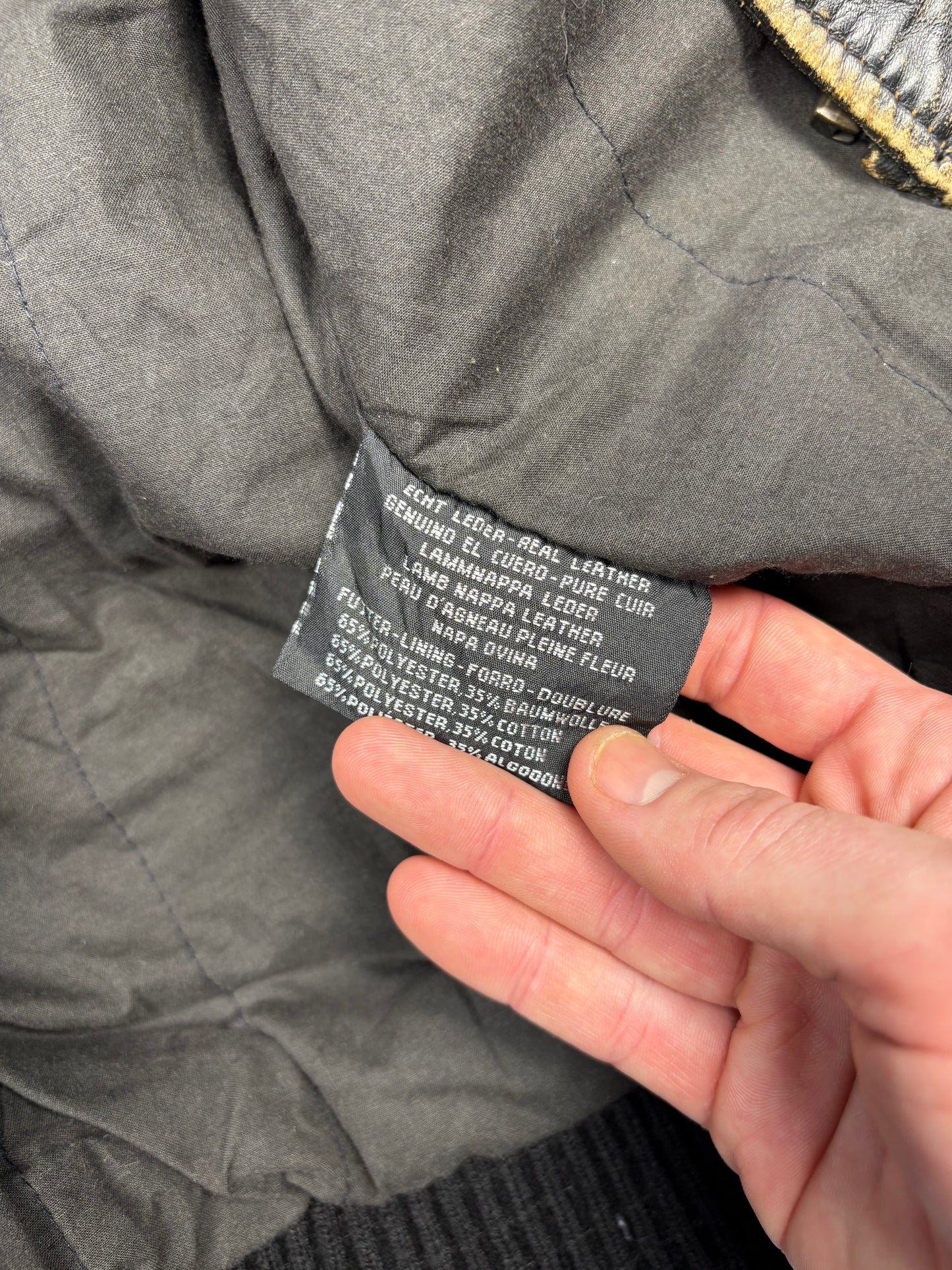 Vintage 1990s Aviation Leather A-2 Flight Jacket (L)