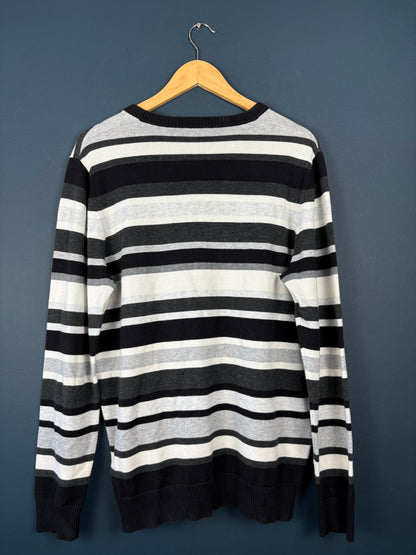 Vintage Diesel Tonal Stripe Knit Jumper (M)