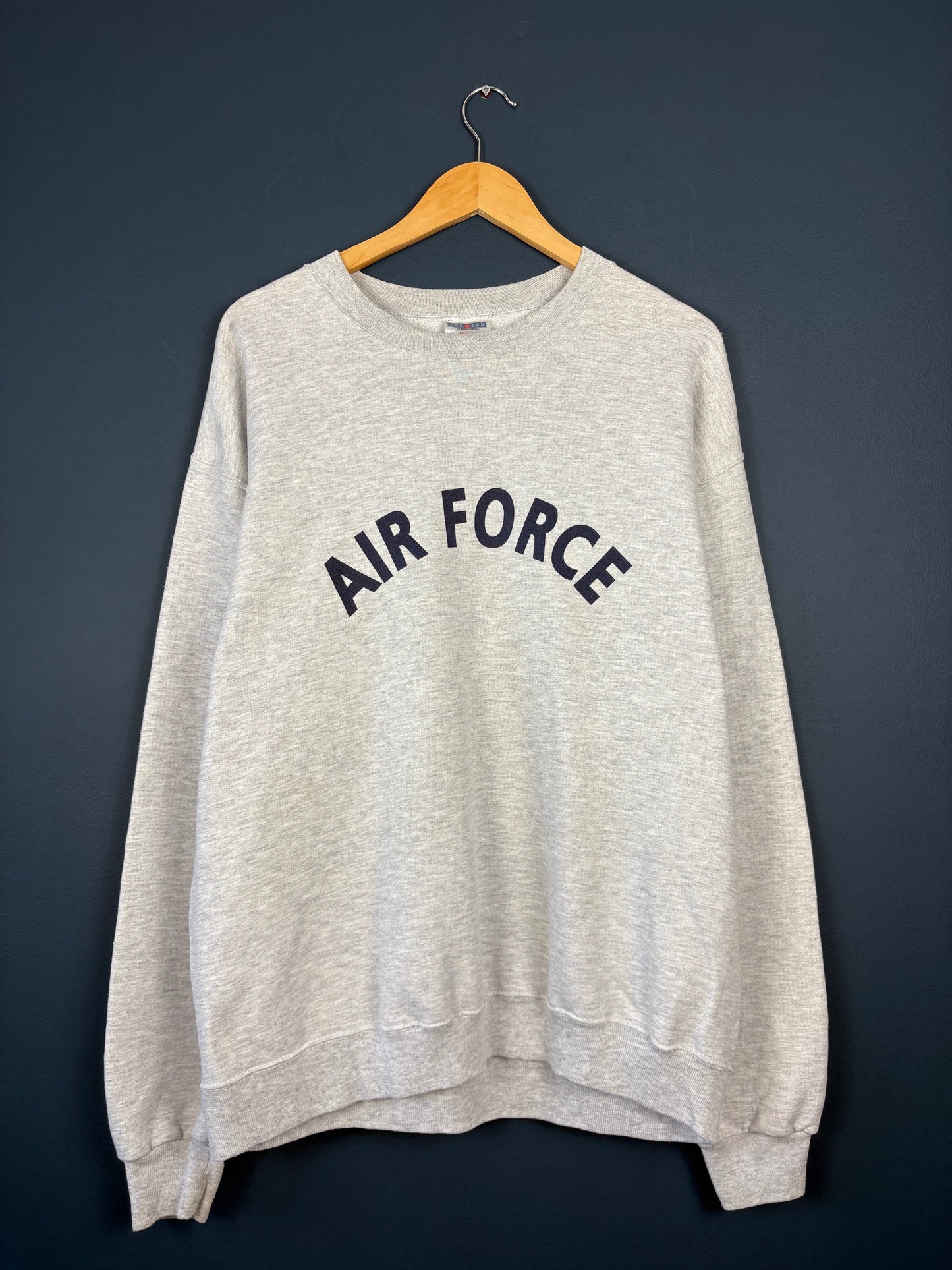 Vintage 90s US Air Force Heather Grey Sweatshirt (L)