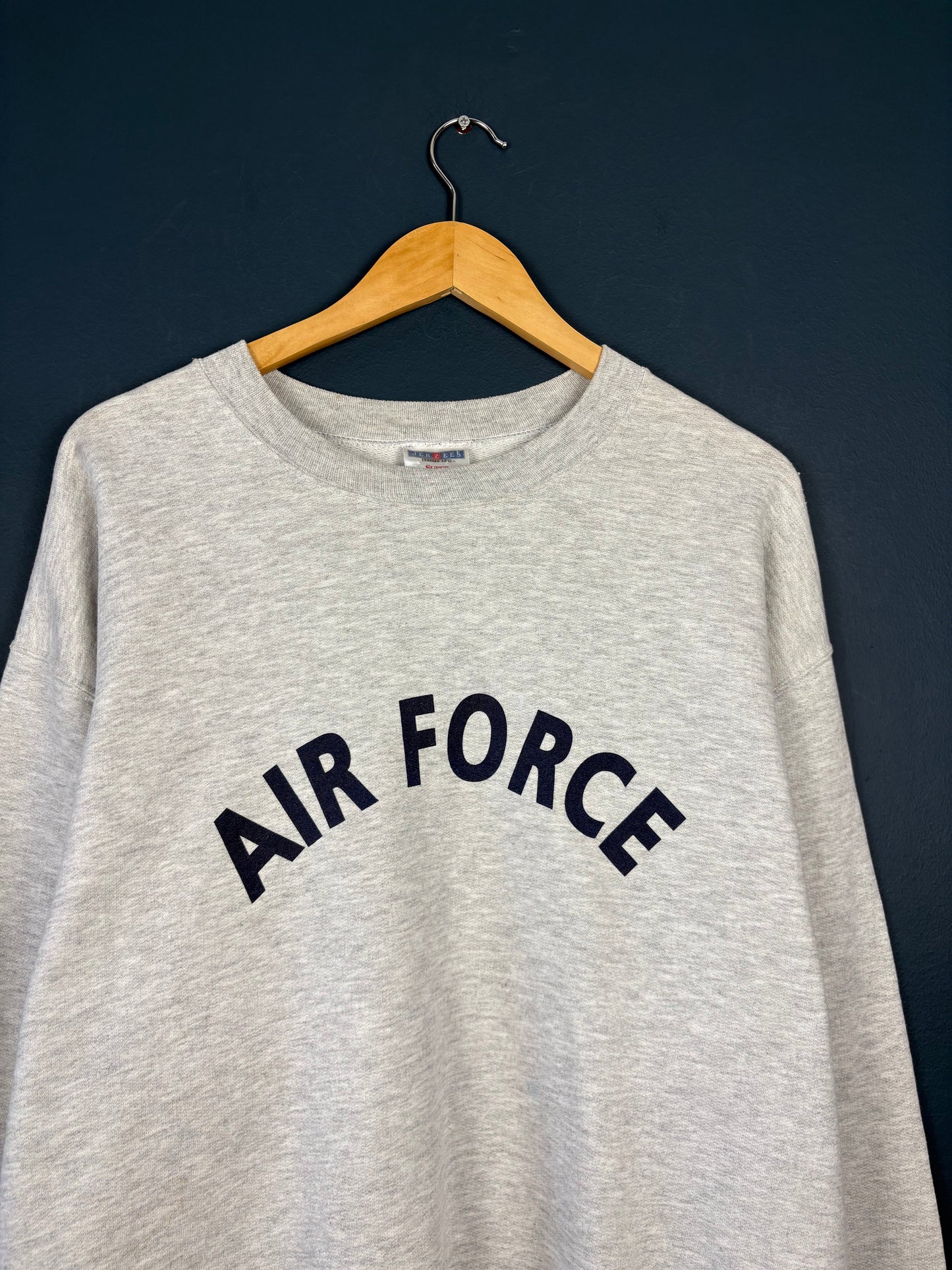 Vintage 90s US Air Force Heather Grey Sweatshirt (L)