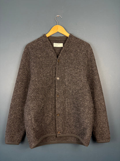 Universal Works Dark Grey Wool Cardigan (M)