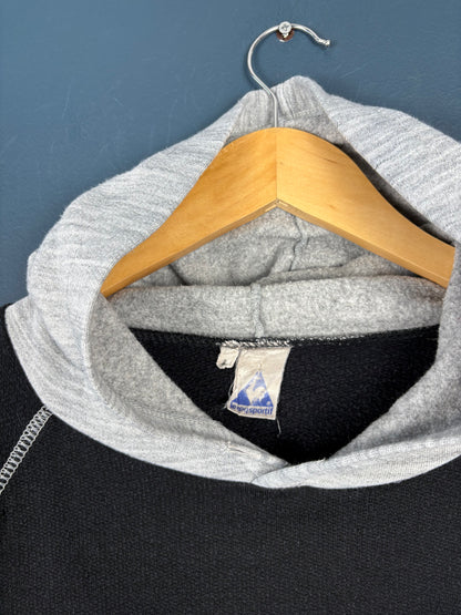 Vintage 80s Le Coq Sportif Henley Hoodie (L)