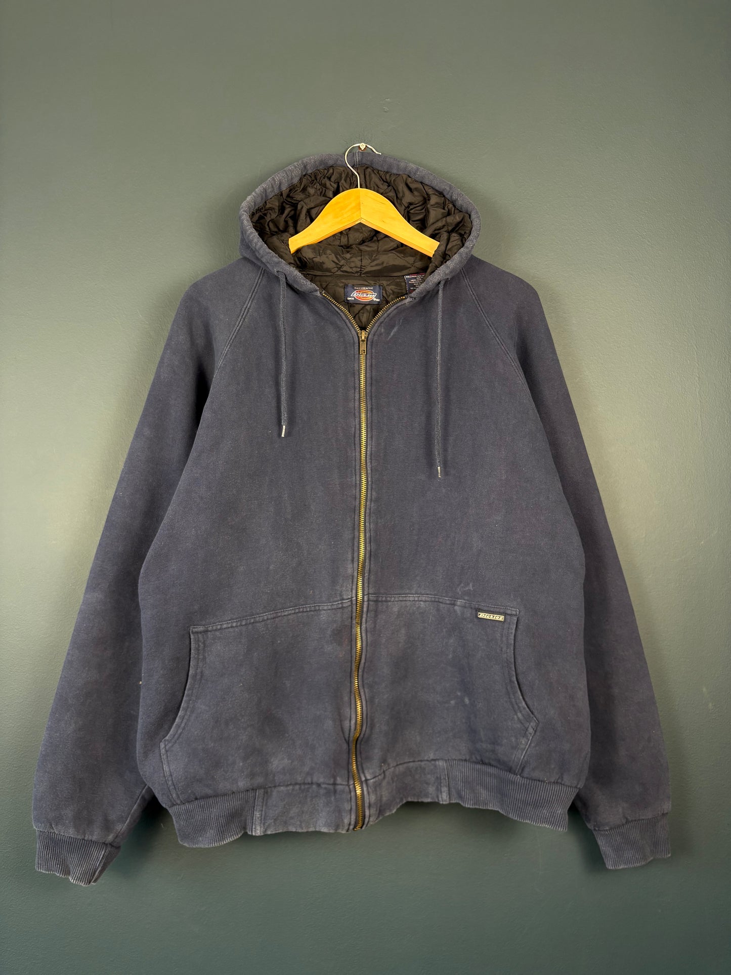 Vintage 90s Dickies Workwear Zip Up Hoodie (XL)