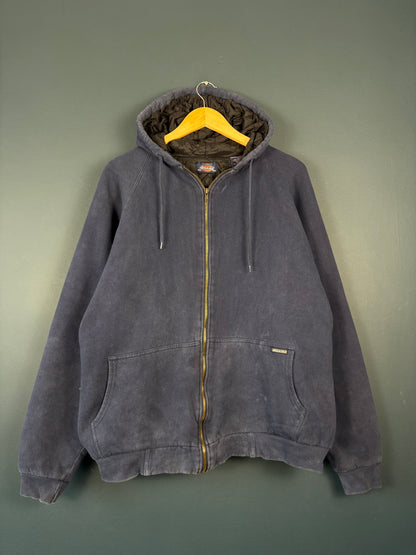 Vintage 90s Dickies Workwear Zip Up Hoodie (XL)