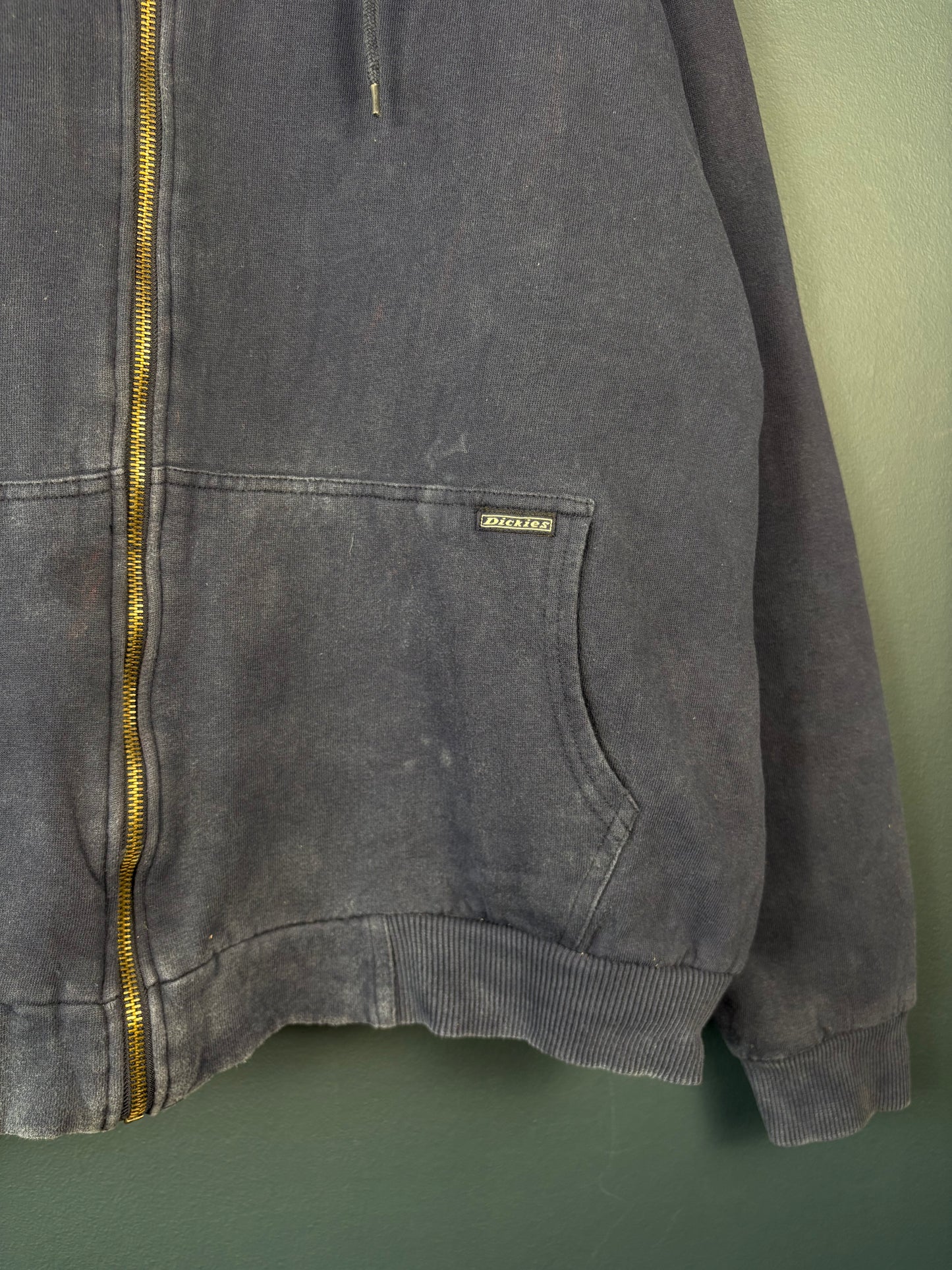 Vintage 90s Dickies Workwear Zip Up Hoodie (XL)