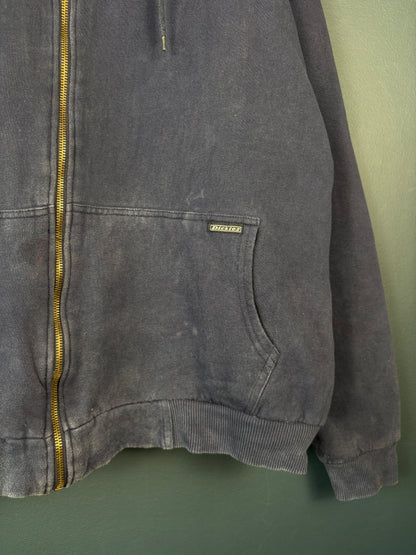 Vintage 90s Dickies Workwear Zip Up Hoodie (XL)
